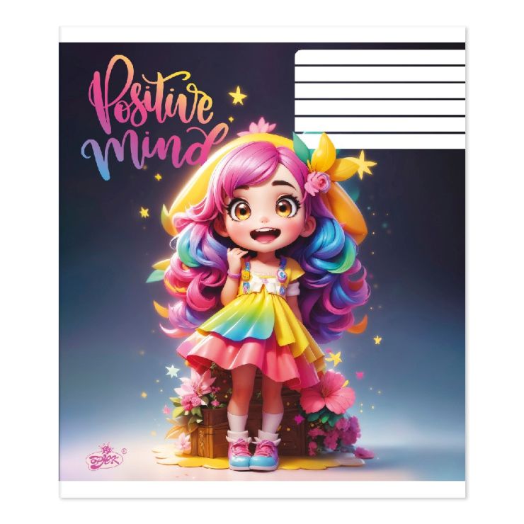 Зошит на 18 аркушів у клітинку «На позитиві» №2556, ТМ Brisk