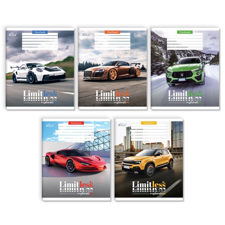 Зошит на 12 аркушів у клітинку «Драйв», №3503, ТМ Gold Brisk