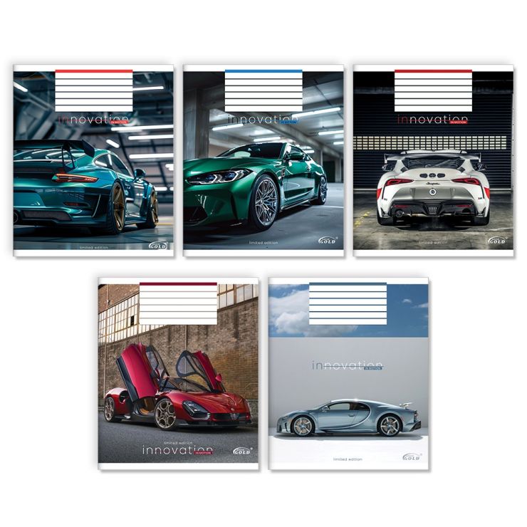 Зошит на 12 аркушів у клітинку «Іновації», №3507, ТМ Gold Brisk