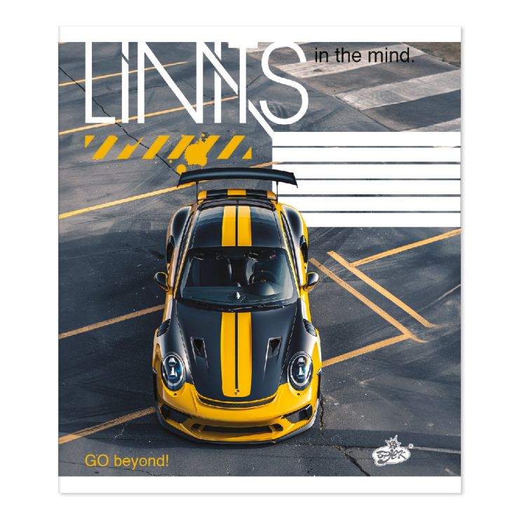 Зошит на 48 аркушів у клітинку «Динаміка сталі» №2594, ТМ Brisk