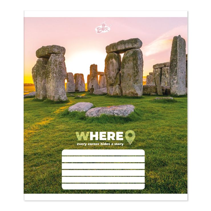 Зошит на 48 аркушів у клітинку «Історичні пам'ятки» №2599, ТМ Brisk