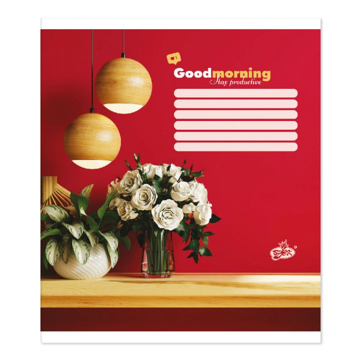 Зошит на 60 аркушів у клітинку «Інтер'єр», №2622, ТМ Brisk