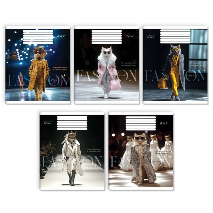 Зошит на 96 аркушів у клітинку «Найкращій тренд», №3544, ТМ Gold Brisk