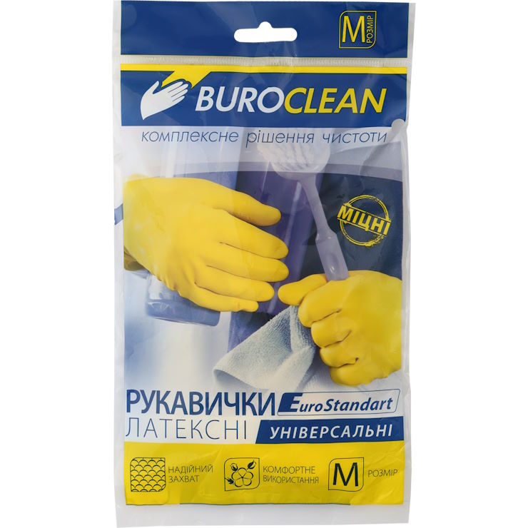 Рукавички господарські латексні розмір М, Buroclean