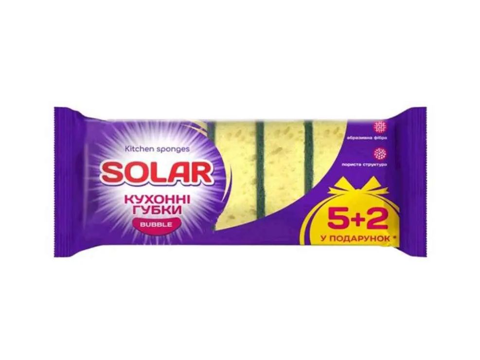 Губки кухонні «Standard» 7 шт, TM SOLAR