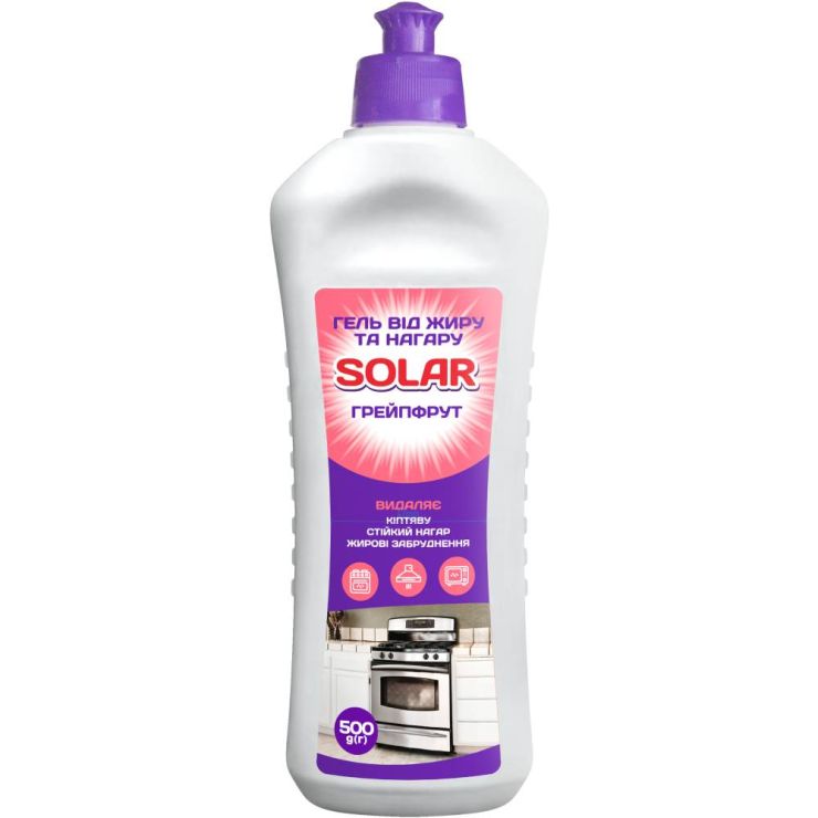 Гель для розчинення жиру та нагару «Грейпфрут» 500 мл, ТМ Solar