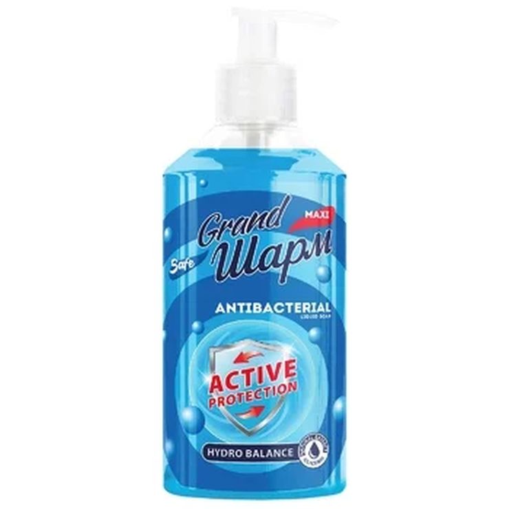 Мило рідке «Антибактеріальне» з дозатором 500 мл, ТМ Grand Шарм