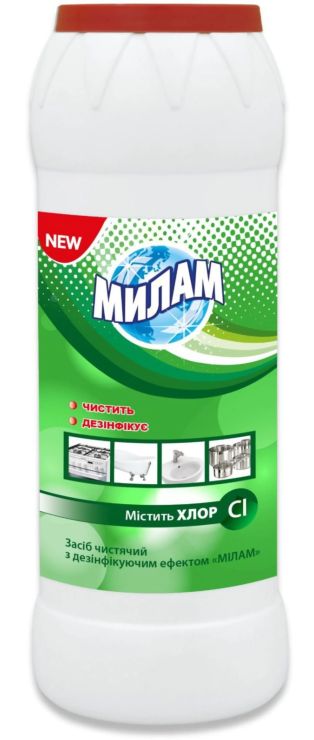 Засіб для чищення «Універсал» із хлором 500 г, ТМ МилаМ