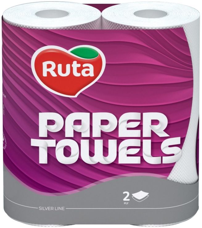 Рушники паперові «Universal» 2 рулони, намотка 11,5 м, ТМ Ruta