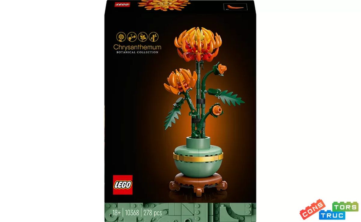 Конструктор «Хризантема» на 278 деталей, у коробці 19х6х26 см, ТМ Lego