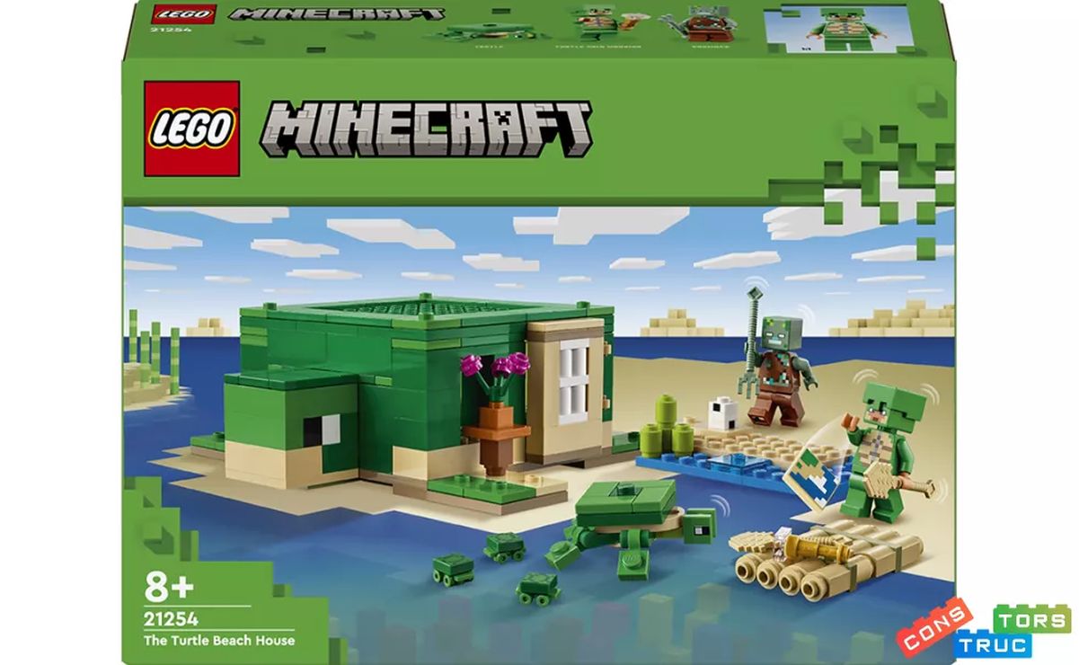 Конструктор «Пляжний будинок у формі черепахи» на 234 деталі, у коробці 19х6х26 см, ТМ Lego