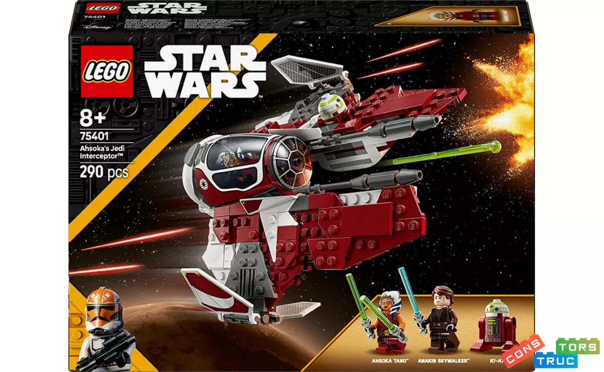 Конструктор «Джедайський перехоплювач Асоки» на 290 деталей, у коробці 26х6х19 см, ТМ Lego