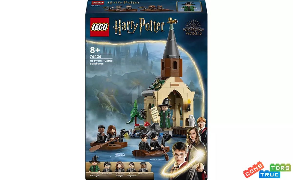Конструктор «Замок Гоґвортс. Човновий елінг» на 350 деталей, у коробці 19х7х26 см, ТМ Lego