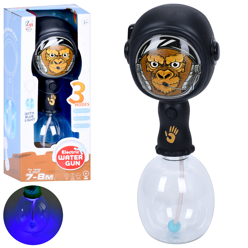 Іграшковий водний автомат «Мавпа» 27 см зі світлом, на батарейках, у коробці 13х30х9,5 см