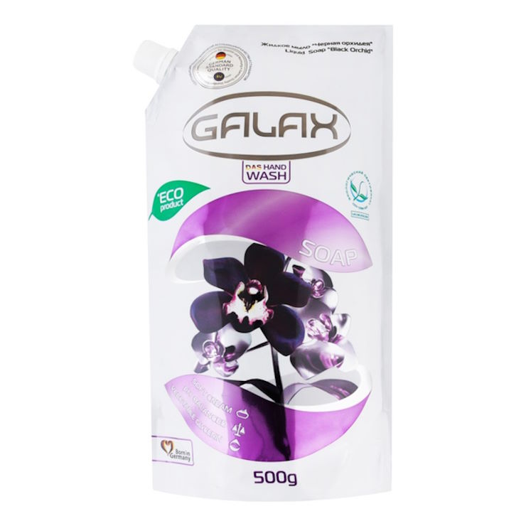 Мило рідке «Чорна орхідея» дойпак 500 г, ТМ GALAX