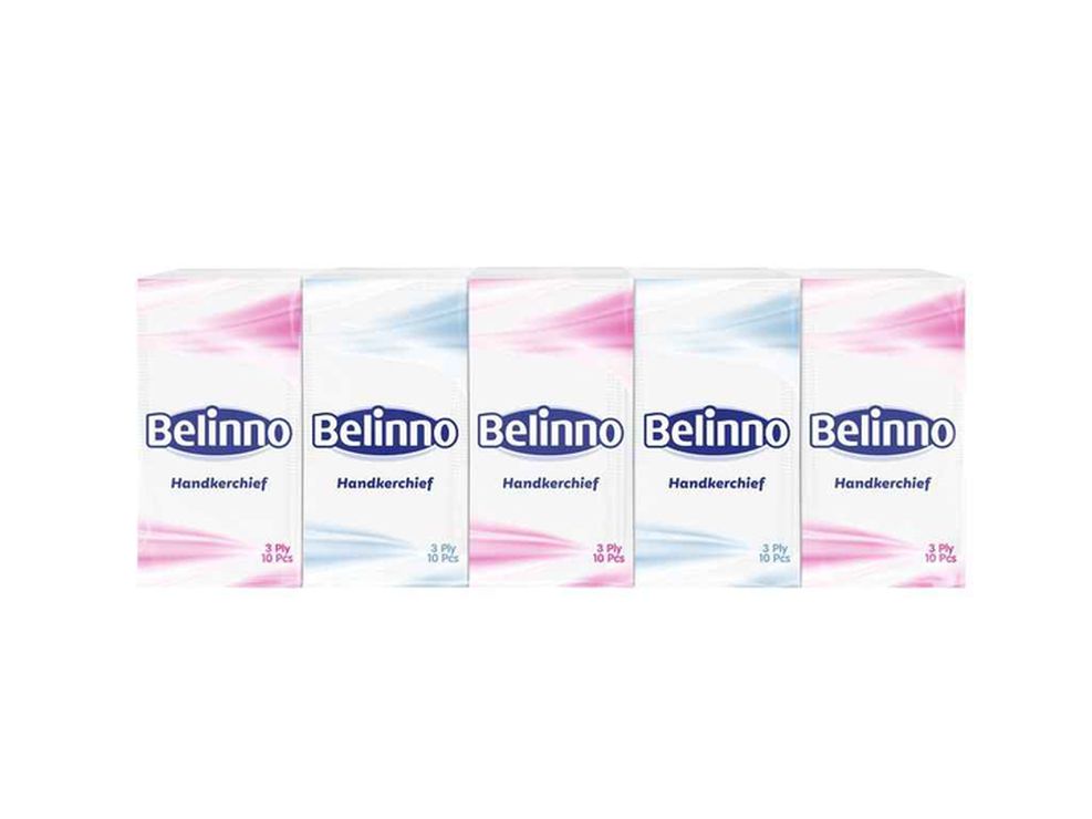 Хустинки 3-шарові 10 шт в упаковці, ТМ BELINNO
