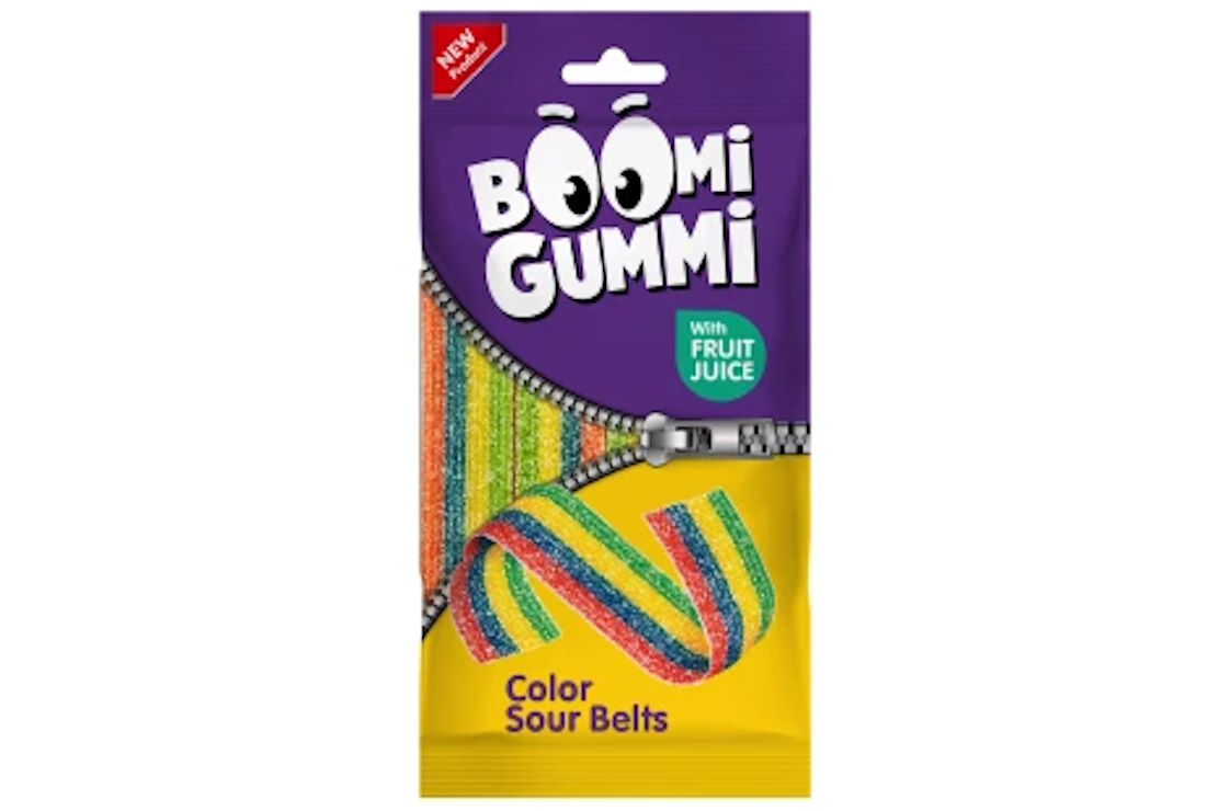 Цукерки желейні «Boomi Gummi Sour Belts» 70 г, ТМ Міленіум