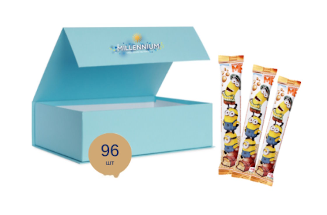 Шоколад «Любімов Кідс» молочний пористий з карамеллю та кранчем 33 г, ТМ Міленіум