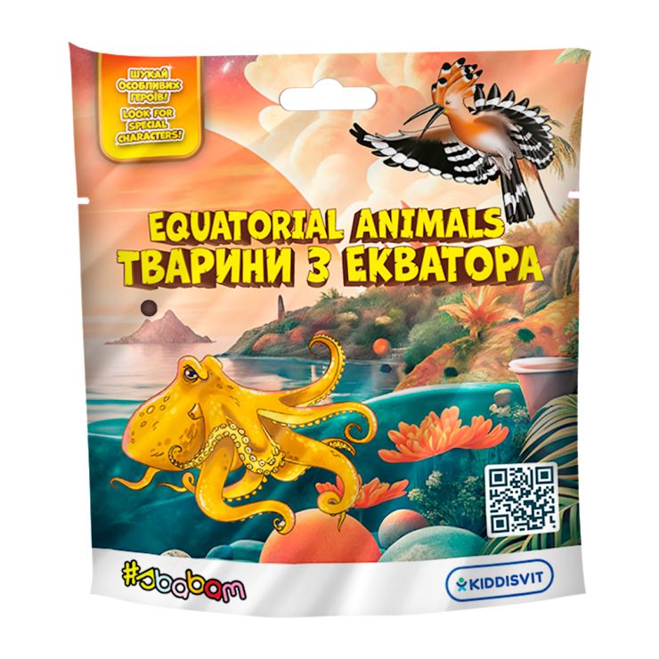 Стретч-іграшка у вигляді тварини «Тварини з екватора» змінюють колір, світяться в воді, в асортименті, у дисплеї