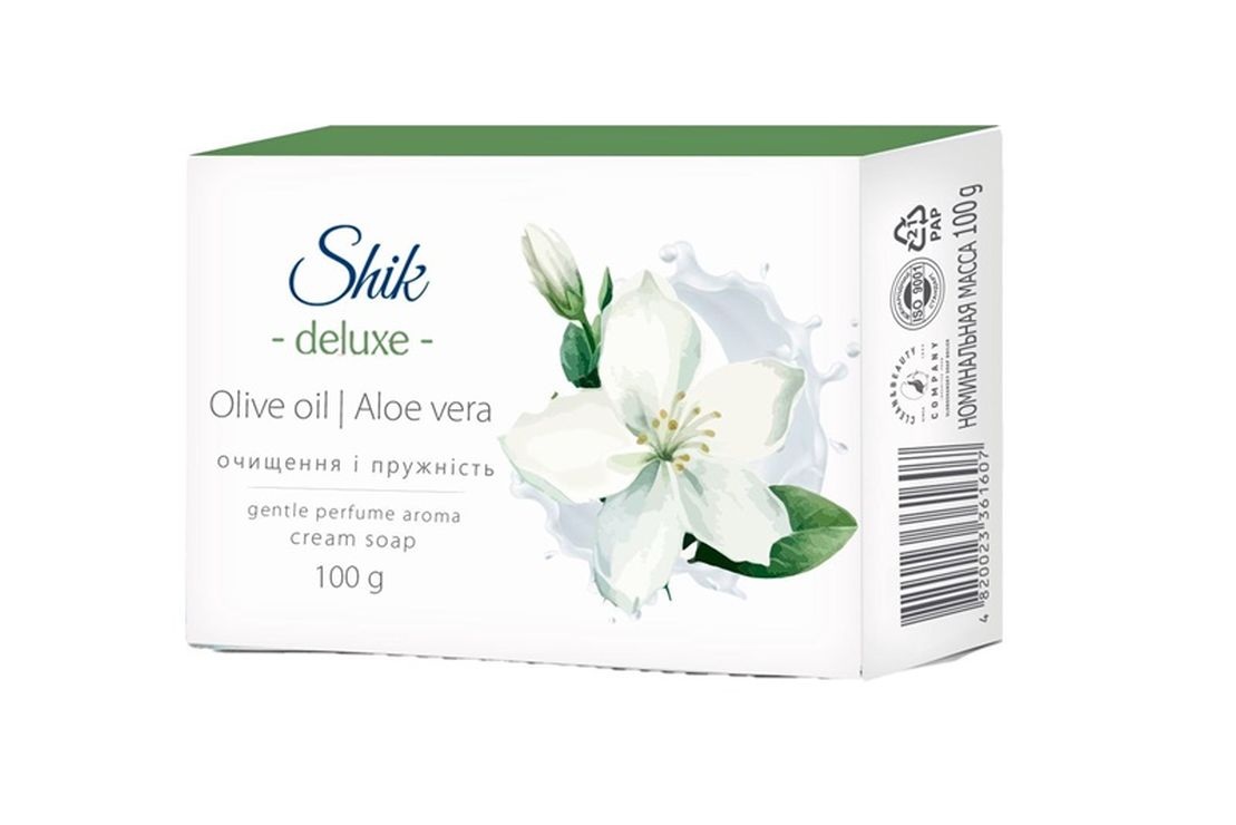 Крем-мило «Оливкова олія та алое» тверде 100 г, ТМ Шик