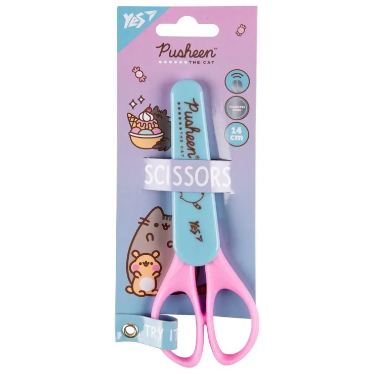 Ножиці «Pusheen» 14 см у футлярі, ТМ Yes