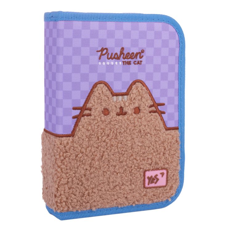 Пенал «Pusheen Playful» 21х13х3 см твердий одинарний з клапаном, HP-03, ТМ YES
