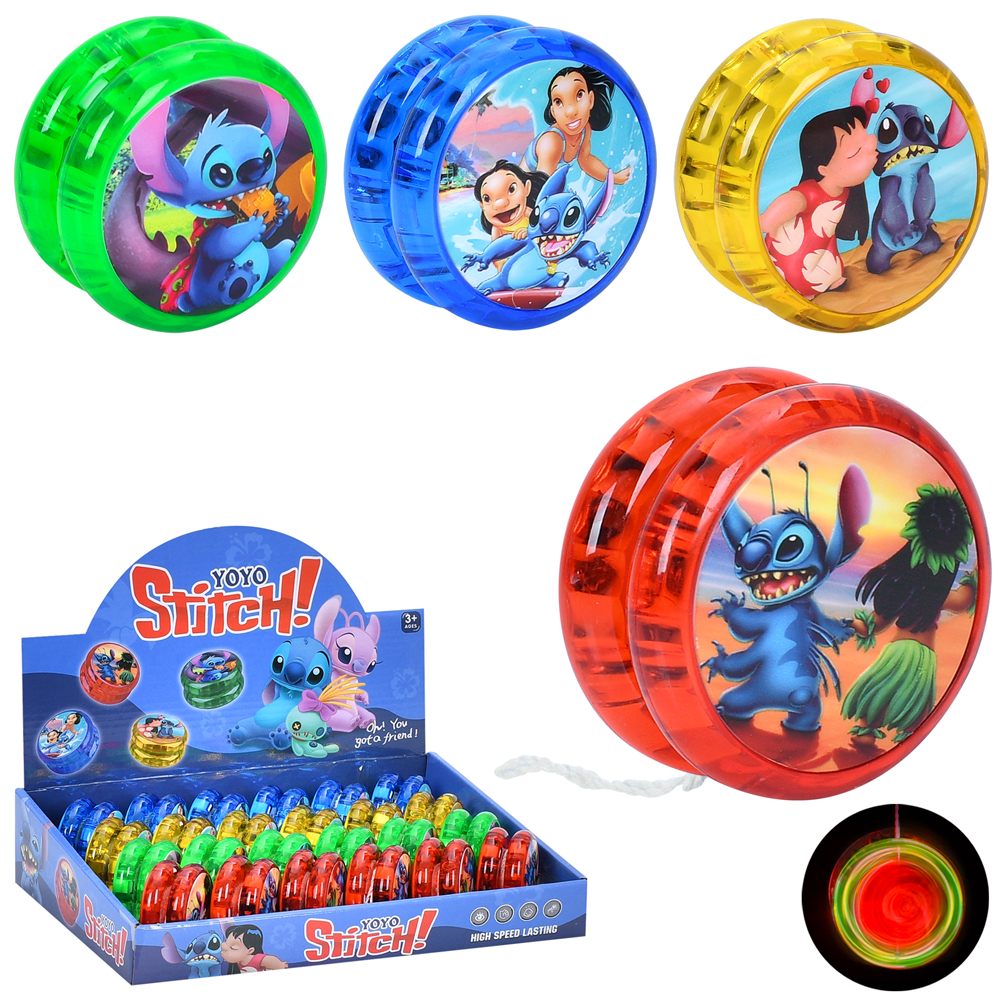 Йо-йо «LS» 5,5 см зі світлом, на батарейці, в асортименті, 24 шт у дисплеї 28,5х20х6 см