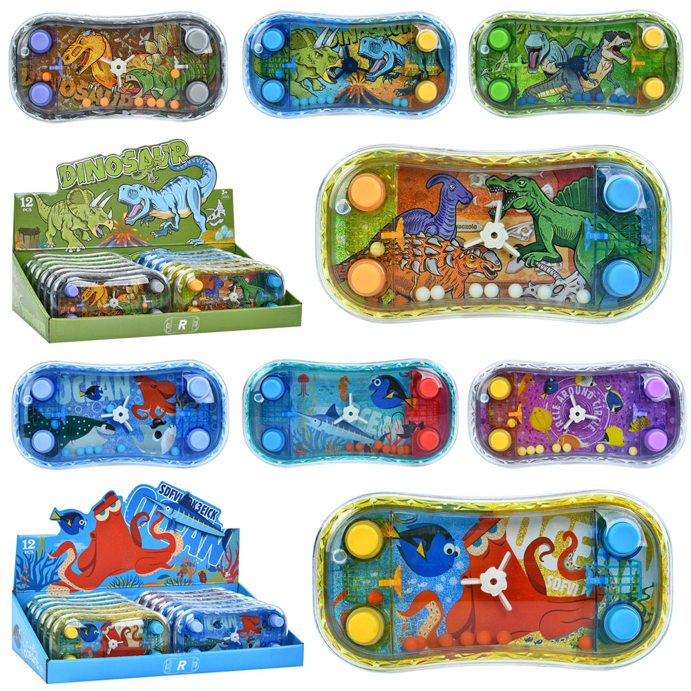 Водна гра «Динозаври» 18х9 см, в асортименті, 12 шт в дисплеї 39х10х20 см