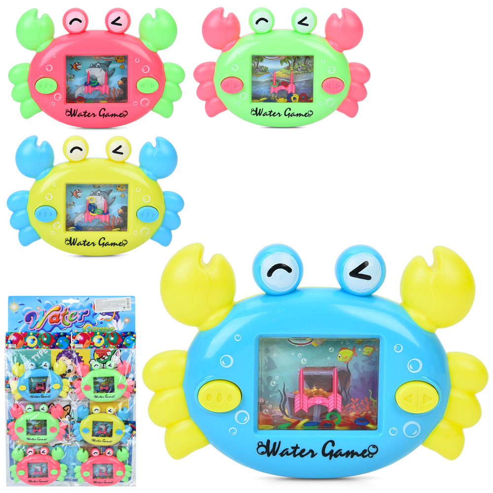 Водна гра «Краб» 14х9,5 см, в асортименті, у пакеті, 6 шт на планшетці 29х43,5х4 см