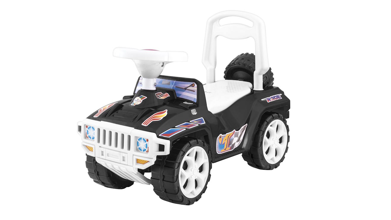 Машина для катання «Оріончик» 67х30х39 см чорний з максимальним навантаженням до 30 кг, ТМ Оріон