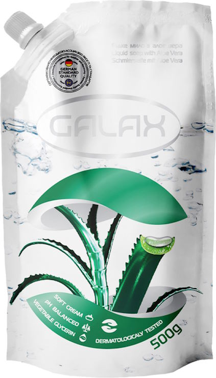 Мило рідке «Алое вера» дойпак 500 г, ТМ GALAX