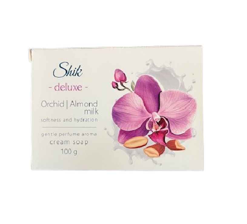 Крем-мило «Орхідея і мигдальне молоко» з біодобавками 100 г, ТМ Shik