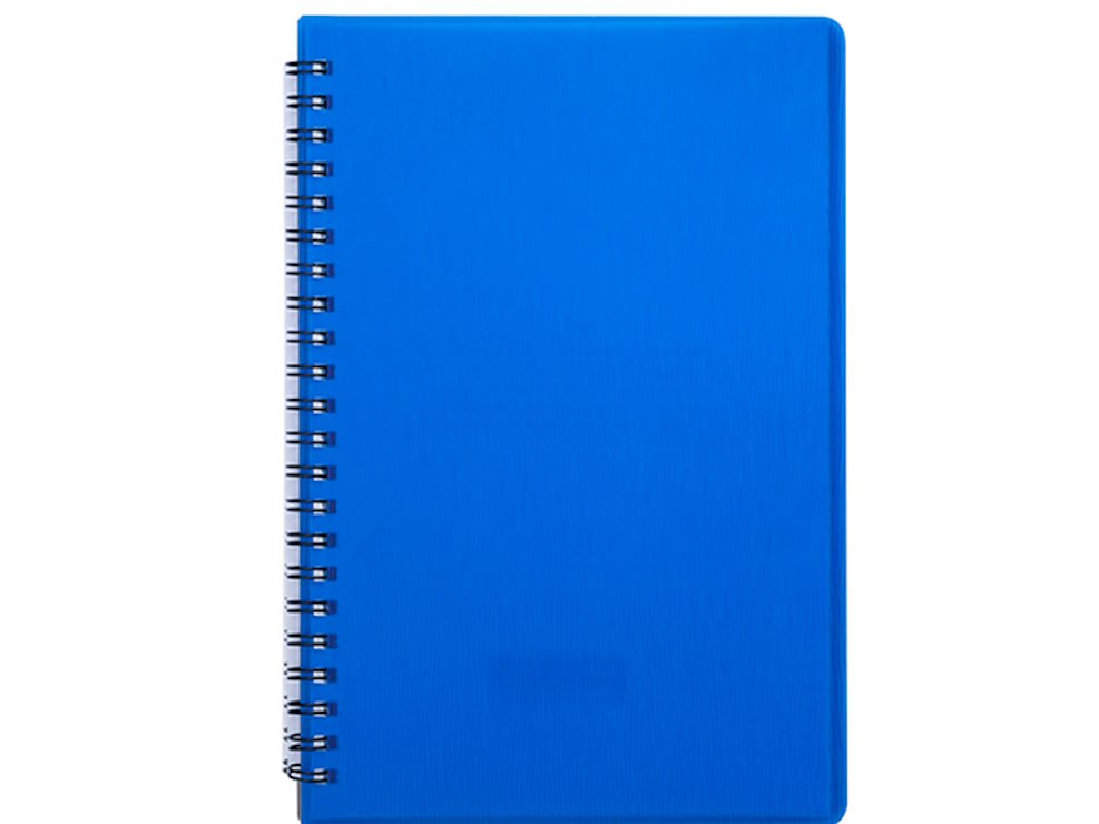 Зошит «CLASSIC» з роздільниками В5 на 120 аркушів у клітинку на спіралі з пластиковою обкладинкою, синій, ТМ Buromax