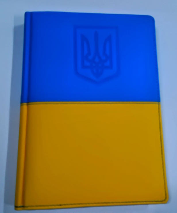 Щоденник недатований «Vienna» А5 на 168 аркушів жовто- блакитний, TM Brisk