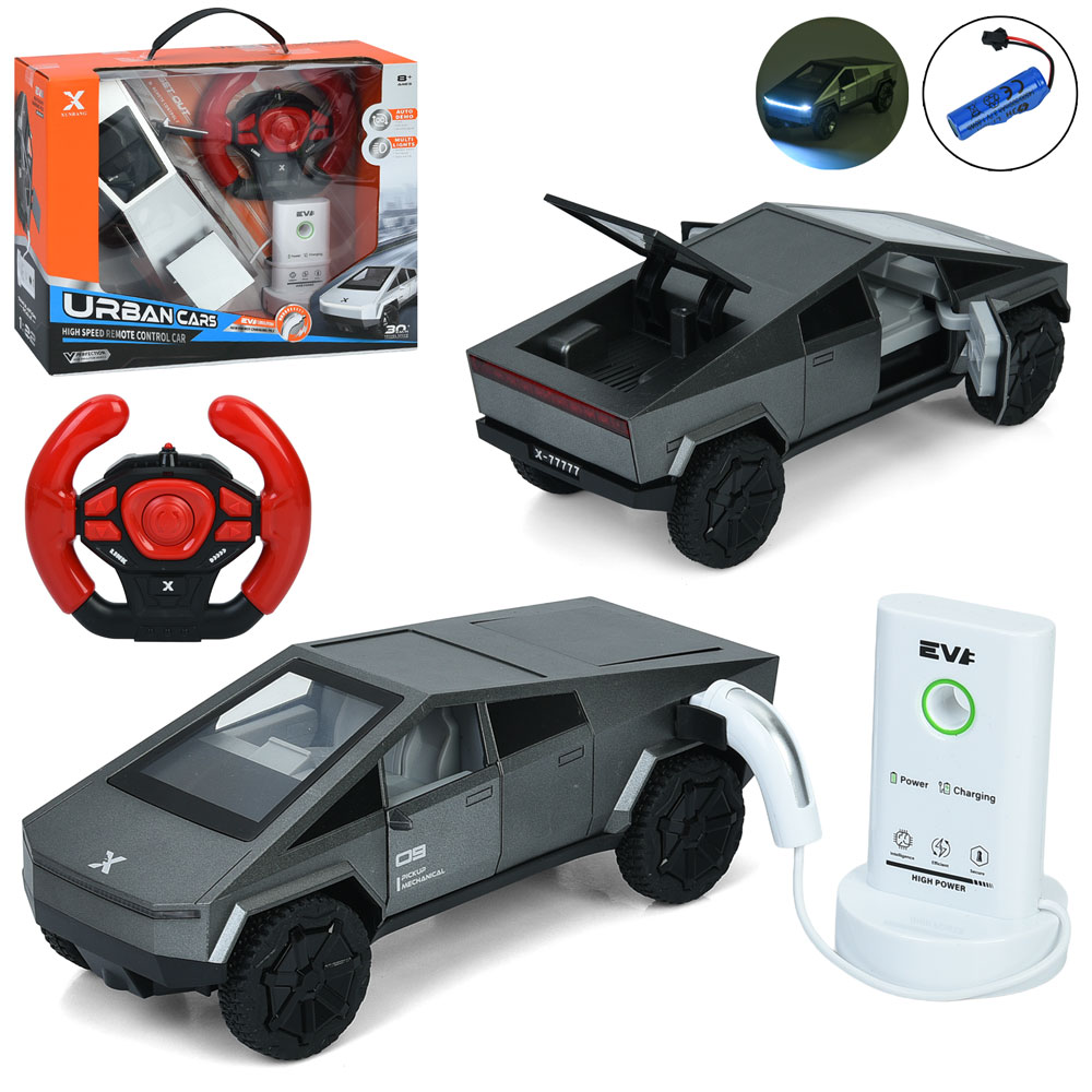 Машина 22 см 1:22 р/к 2,4 Г на акумуляторі зі світлом та музикою на гумових колесах з дварима що відчиняються