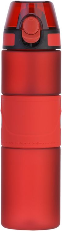 Пляшка для води, Optima, Stripe, 750 мл, червона, без принту