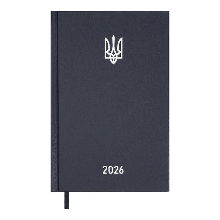 Щоденник датований «AIRY» A5 на 320 арушів з обкладинкою зі шкірзаму, синій, ТМ Buromax