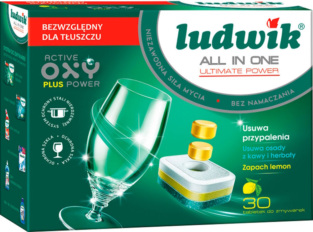 Таблетки для миття посуду «Людовік Profi» 30 шт в упаковці