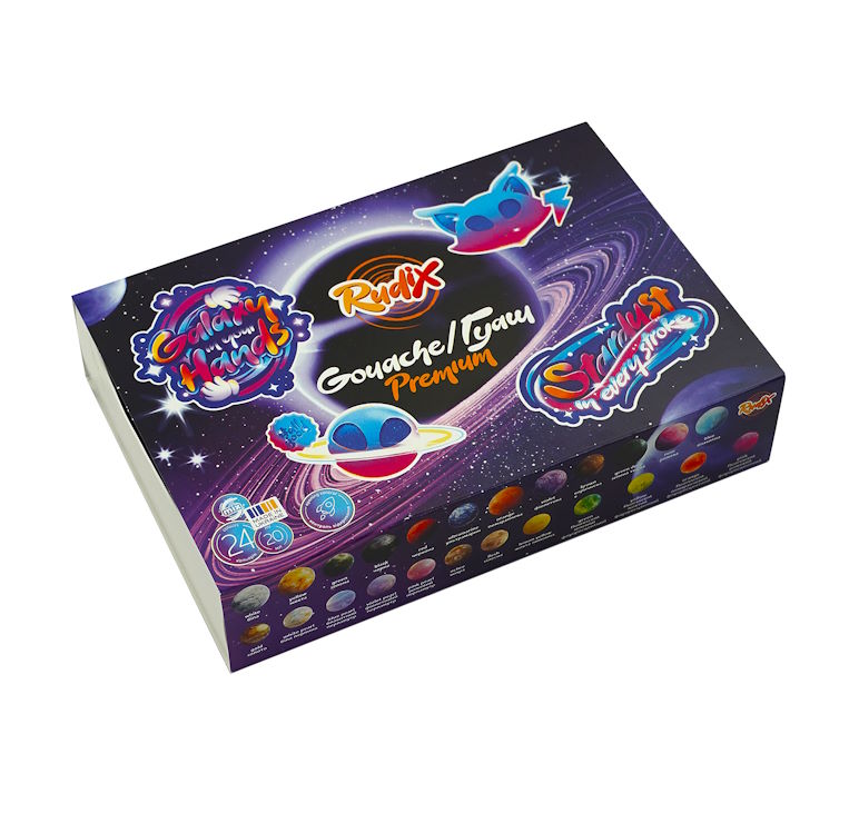 Фарби гуашеві на 24 кольори по 20 мл, RUDIX