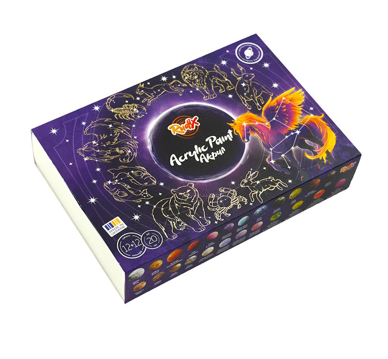 Фарби акрилові на 24 кольори по 20 мл, RUDIX