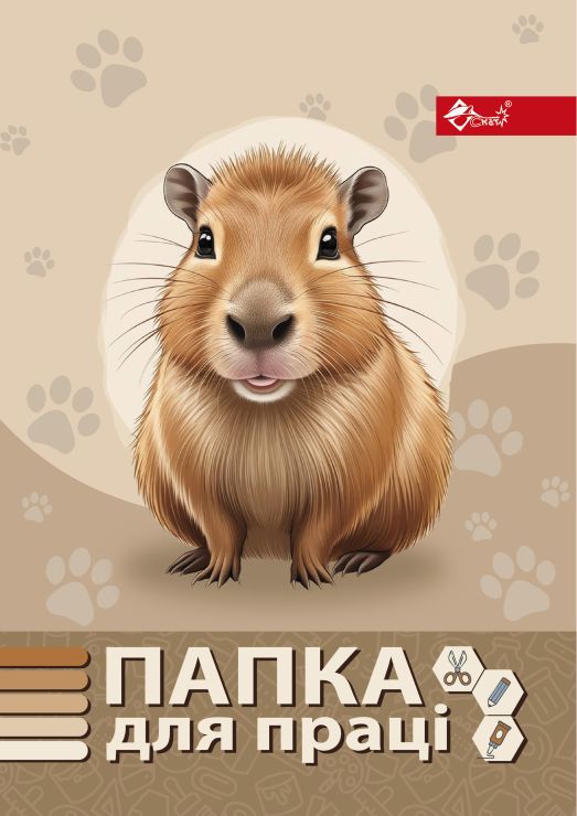 Папка для праці «Капібара» А4 на гумках повноформатна, ТМ Скат