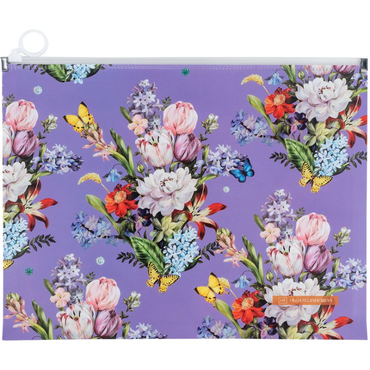 Папка «Secret Garden» А4+ на блискавці zip-lock, ТМ Axent