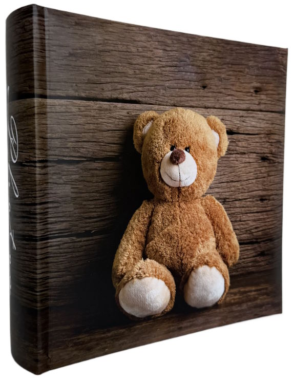 Фотоальбом «Bear 4» на 300 фото 10х15см з паперовими аркушами, обкладинка з ламінованого картону, 22х22 см