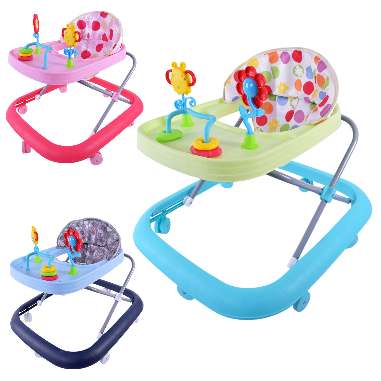 Ходунки музичні з брязкальцями, в асортименті