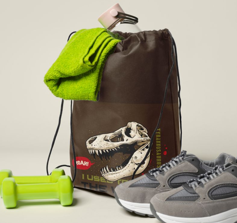 Сумка для взуття «Череп» 46х32 см з одностороннім друком, ТМ Leader