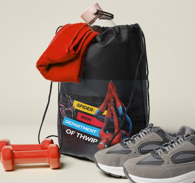 Сумка для взуття «Людина-павук» 46х32 см з одностороннім друком, ТМ Leader