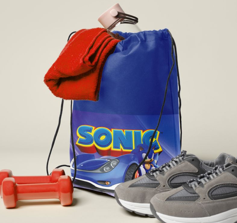 Сумка для взуття «Сонік» 46х32 см з одностороннім друком, ТМ Leader