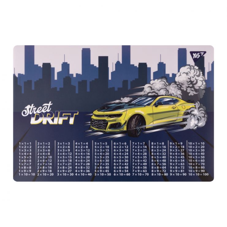 Підкладка для столу «Drift» 29х42 см з таблицею множення, ТМ Yes