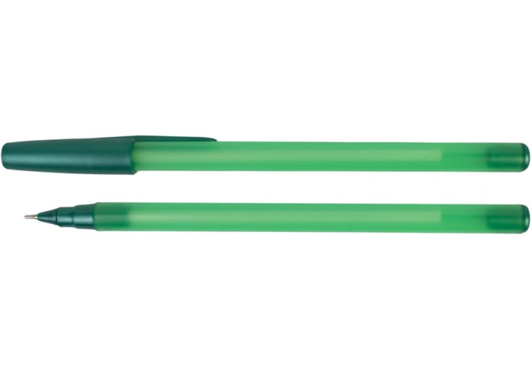 Ручка «ONE» масляна 0,7 мм зелена, ТМ Economix