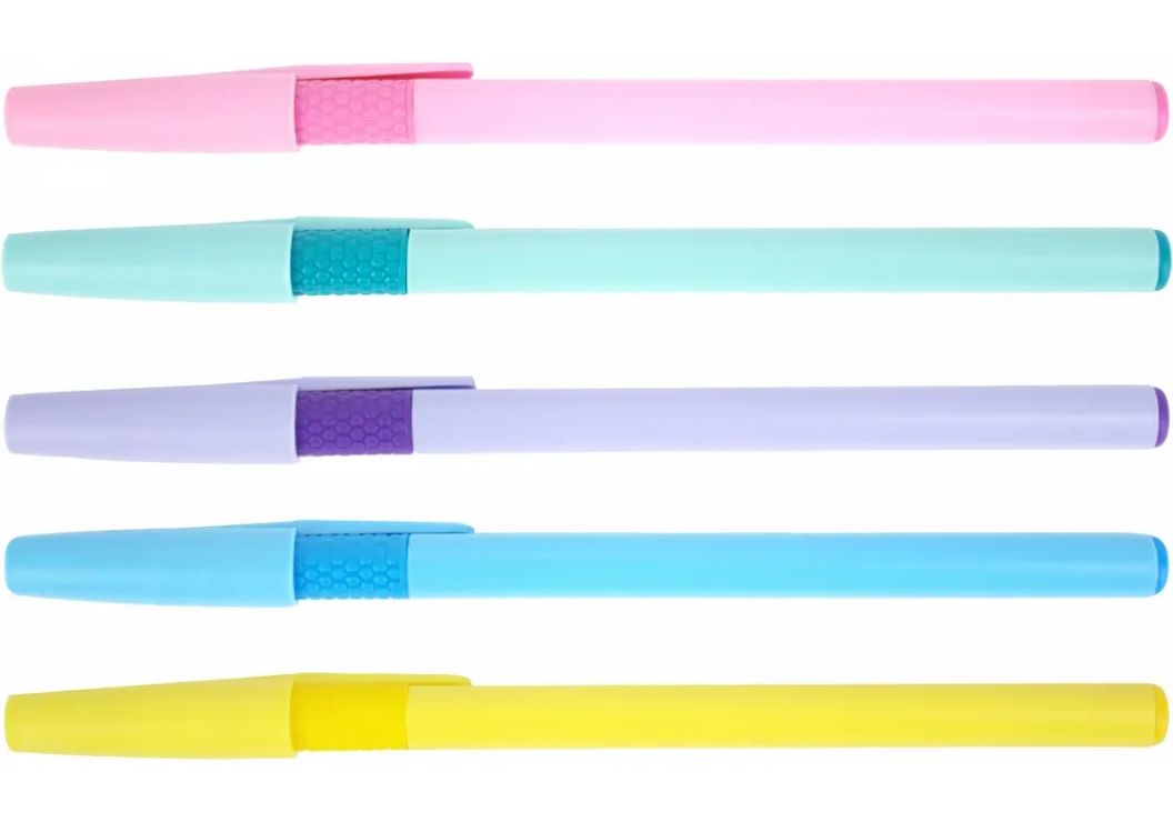 Ручка «NICE» масляна 0,7 мм синя, в асортименті, ТМ Economix